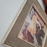 Galuchat frame + wood frame