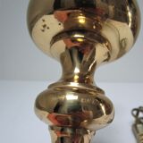 Solid gold brass lamp in neo-classical style