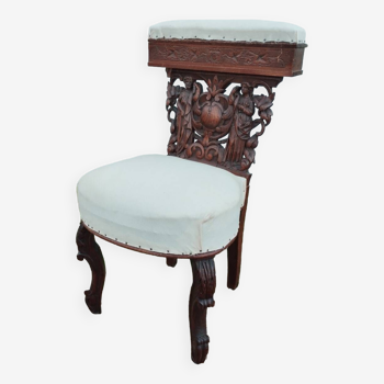 Antique Louis XVI style wooden chair