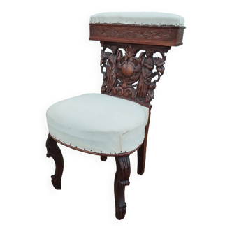 Antique Louis XVI style wooden chair