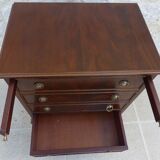 Mahogany veneer bar furniture, English manufacture of the XXth century with a drawer