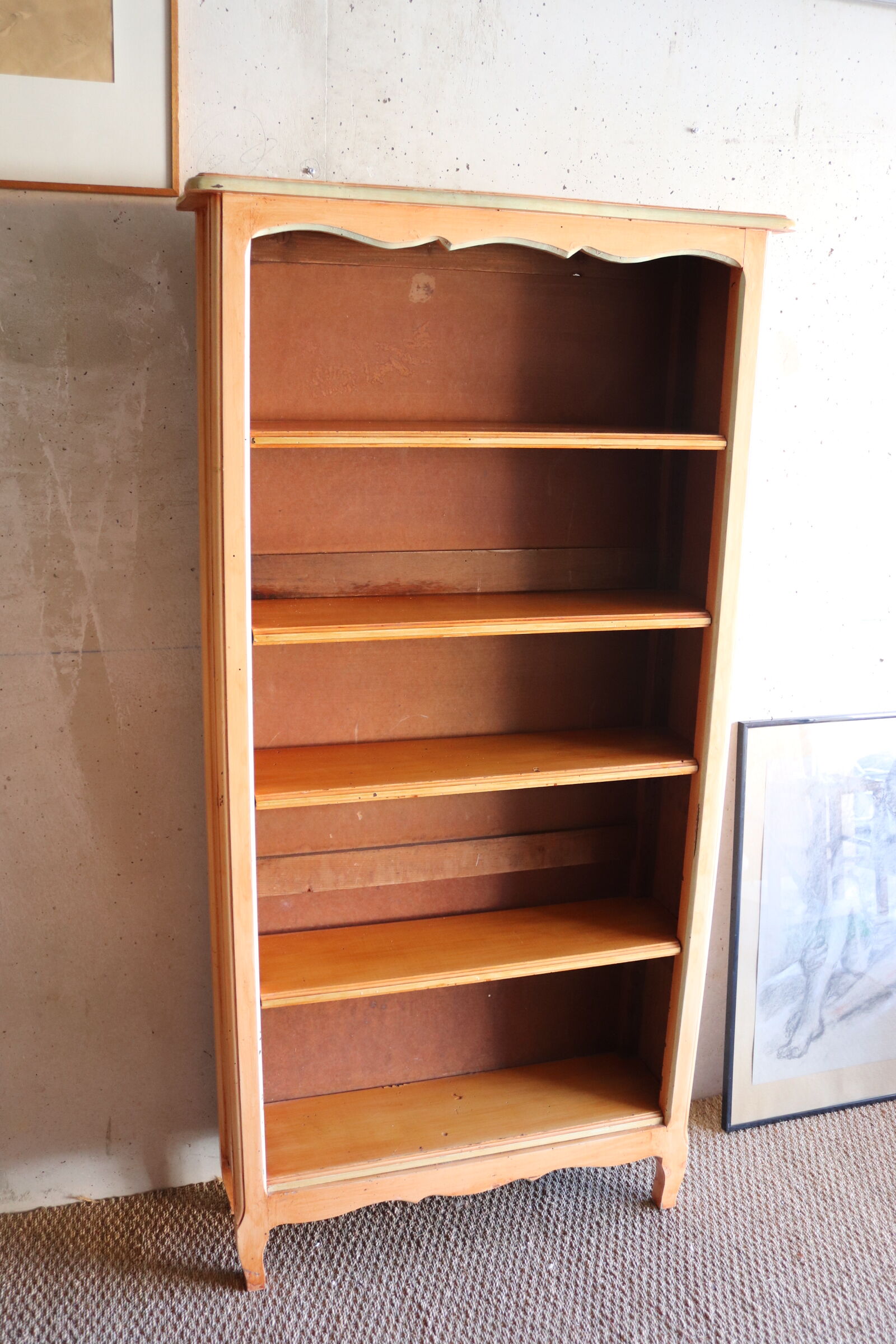 Antique solid wood bookcase