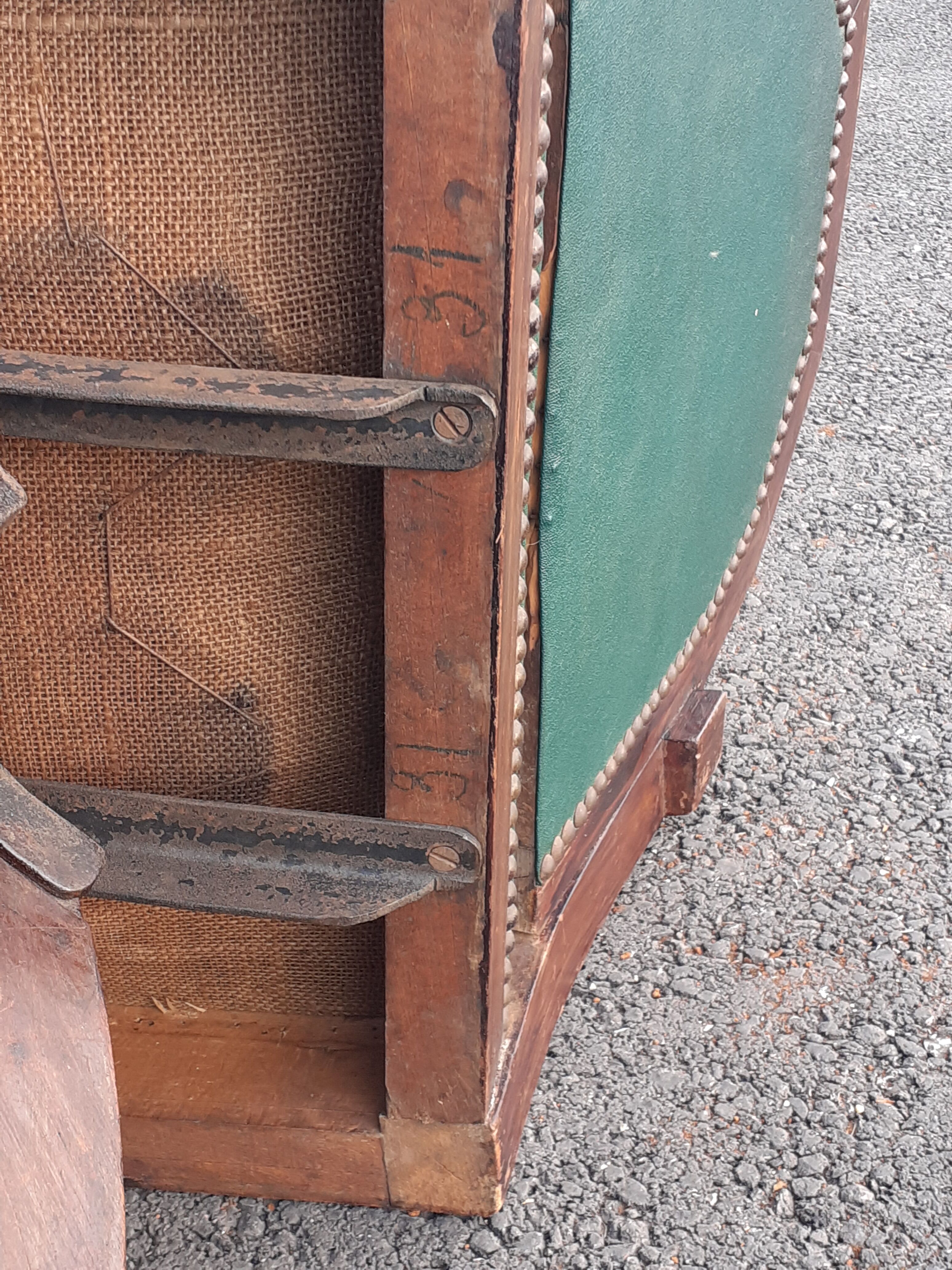 Fauteuil de bureau ancien administratif pivotant vintage