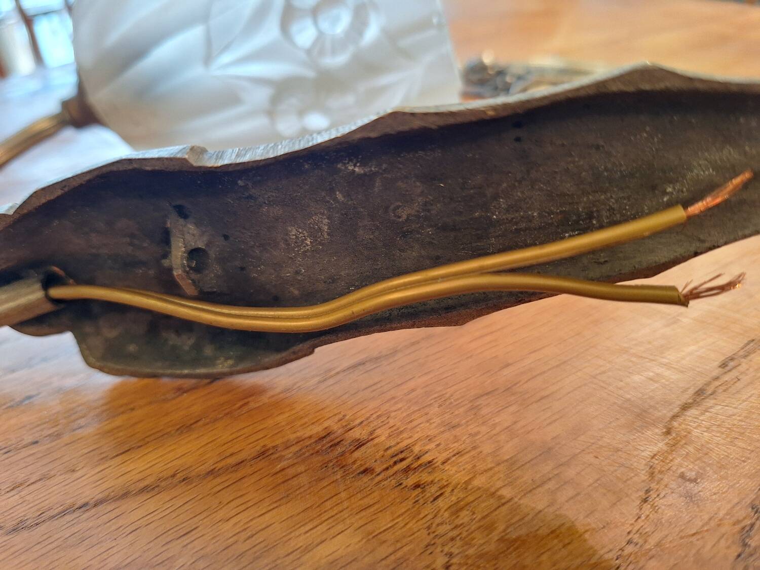 pair of art deco wall lights