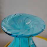 Vaas Meerkleurige en verre, style rétro, jaren 1980, Murano, italie