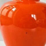 Vintage lamp foot 1960 ceramic orange