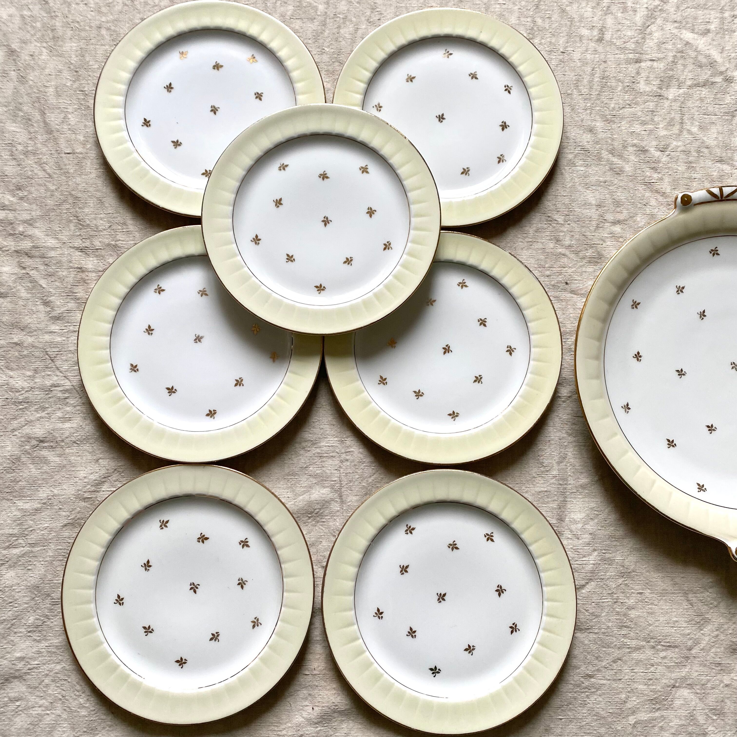 Limoges porcelain dessert service