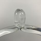 Art Glass Basket by O. Lipa and L. Metelak,  Moser, Czechoslovakia, 1970's