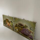 Set of 2 small still lifes