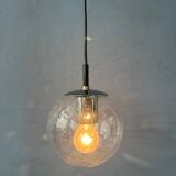 Vintage small Raak seeded glass hanging lamp