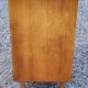 Vintage chest of drawers from the 50s in blond oak 4 drawers feet bobbin
