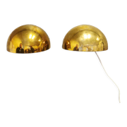 Pair of wall lamps designed by torsten thorup & claus bonderup, model quarto for focus denmark.