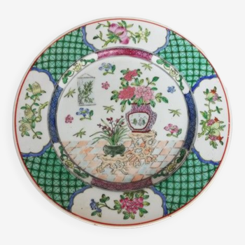 Assiette chinese porcelain canton + Mark