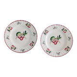 Set of 2 Longwy Montmorency flat plates