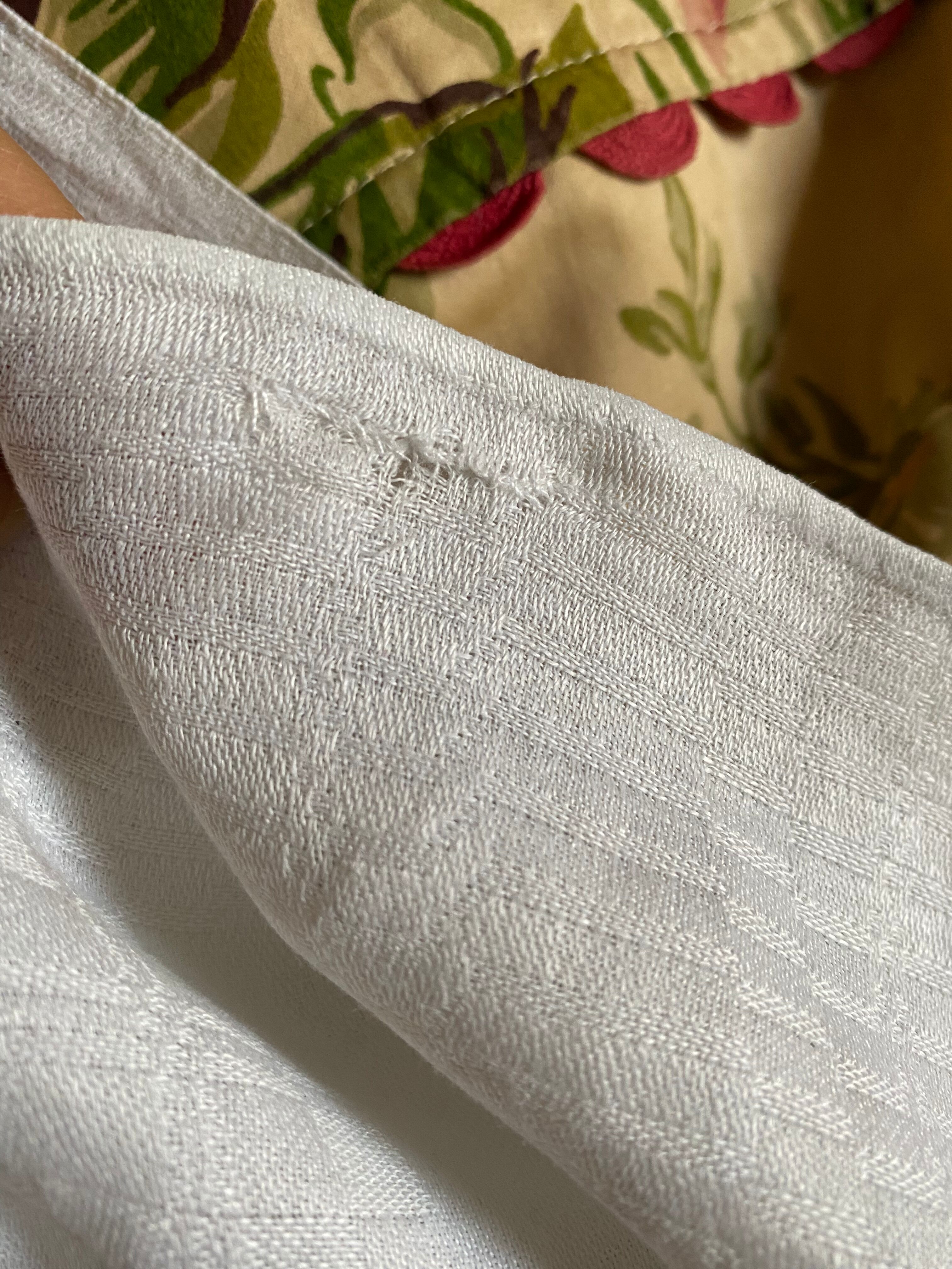 6 towels XIXth s linen and damask silk A M