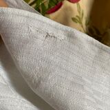 6 towels XIXth s linen and damask silk A M