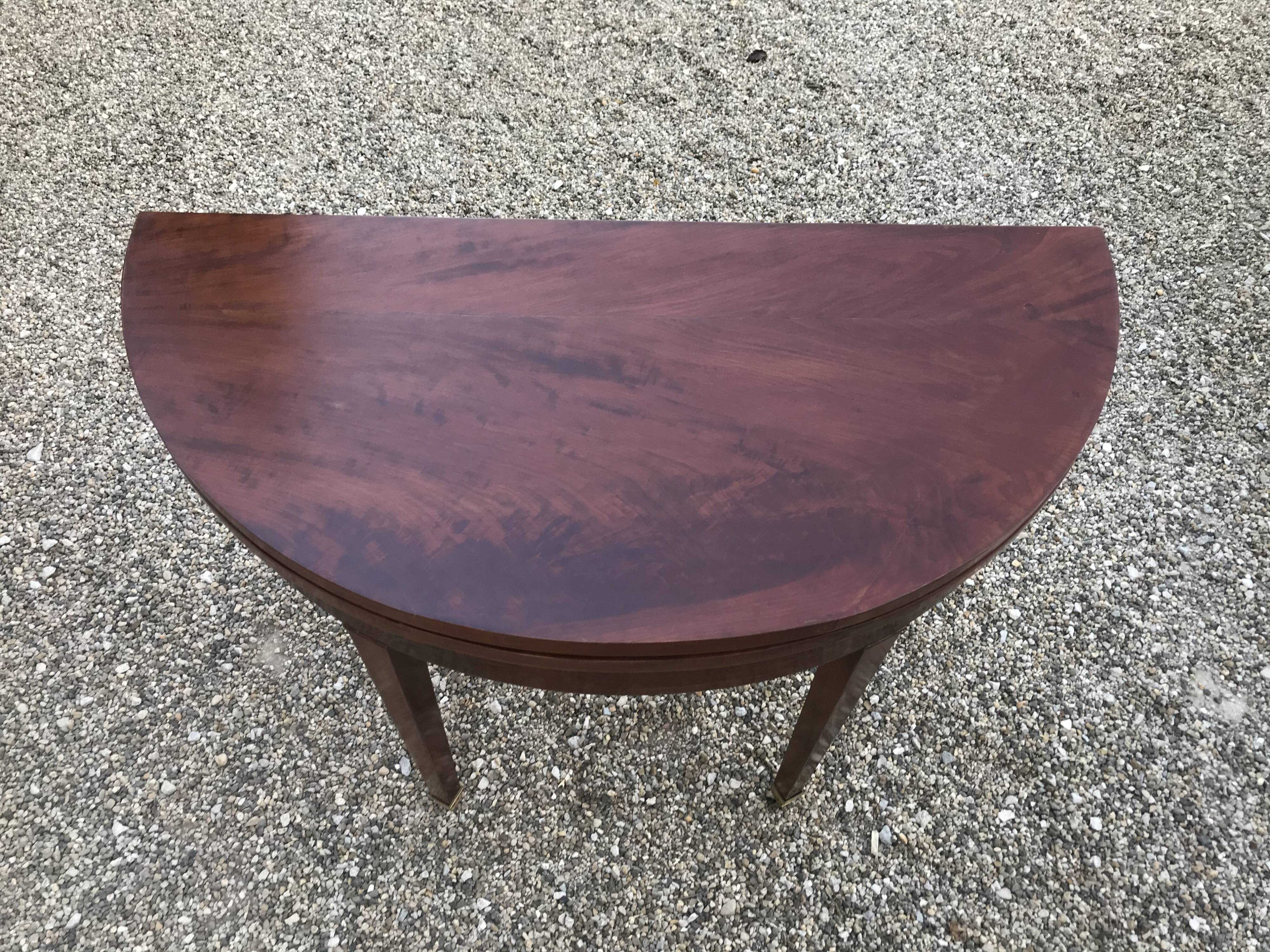 Half moon table, Louis XVI style