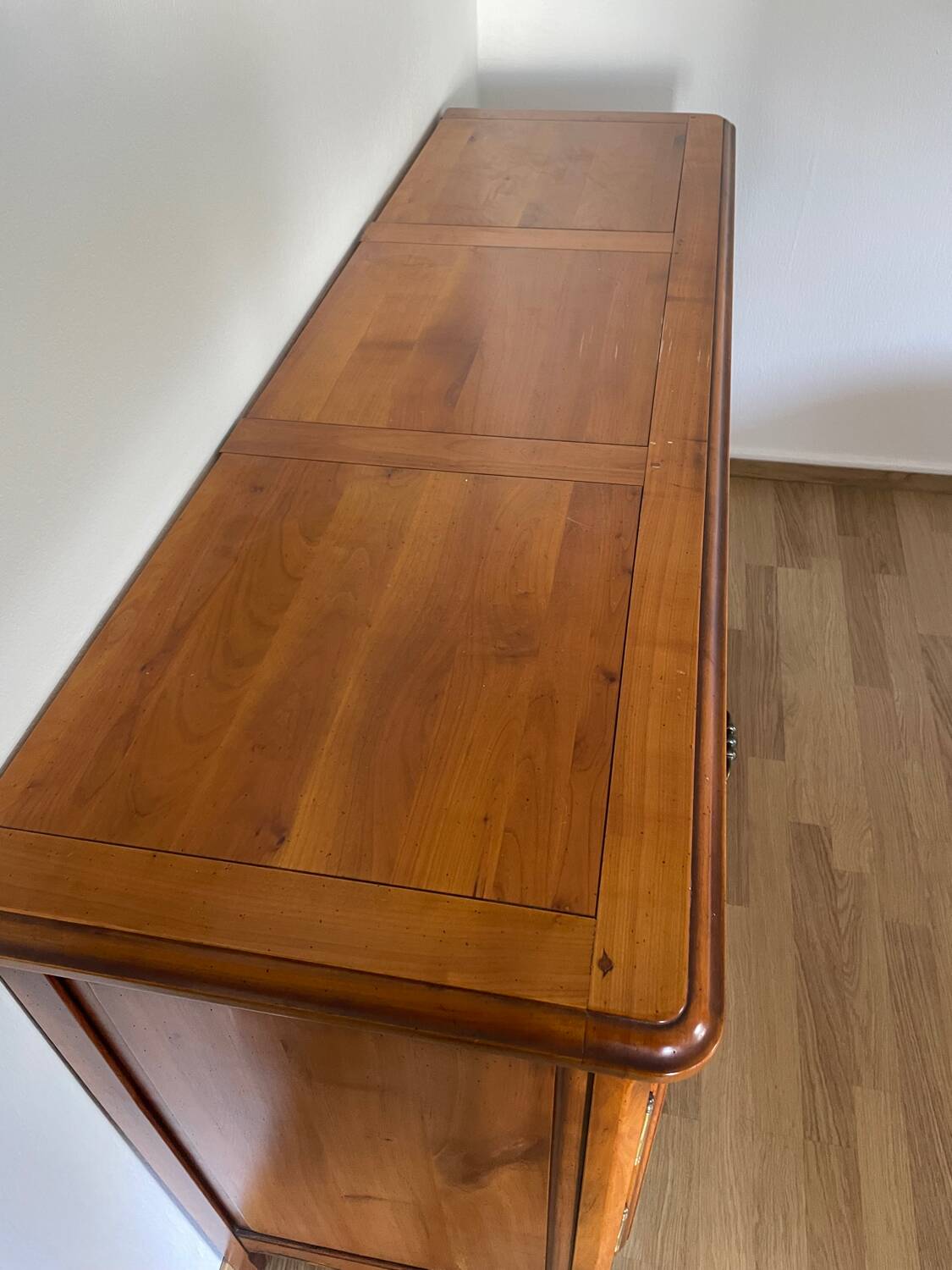 3-door cherry wood sideboard buffet