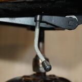 Vintage Chesterfield captain's chair in leather