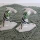 Pair of Paris porcelain coat hooks