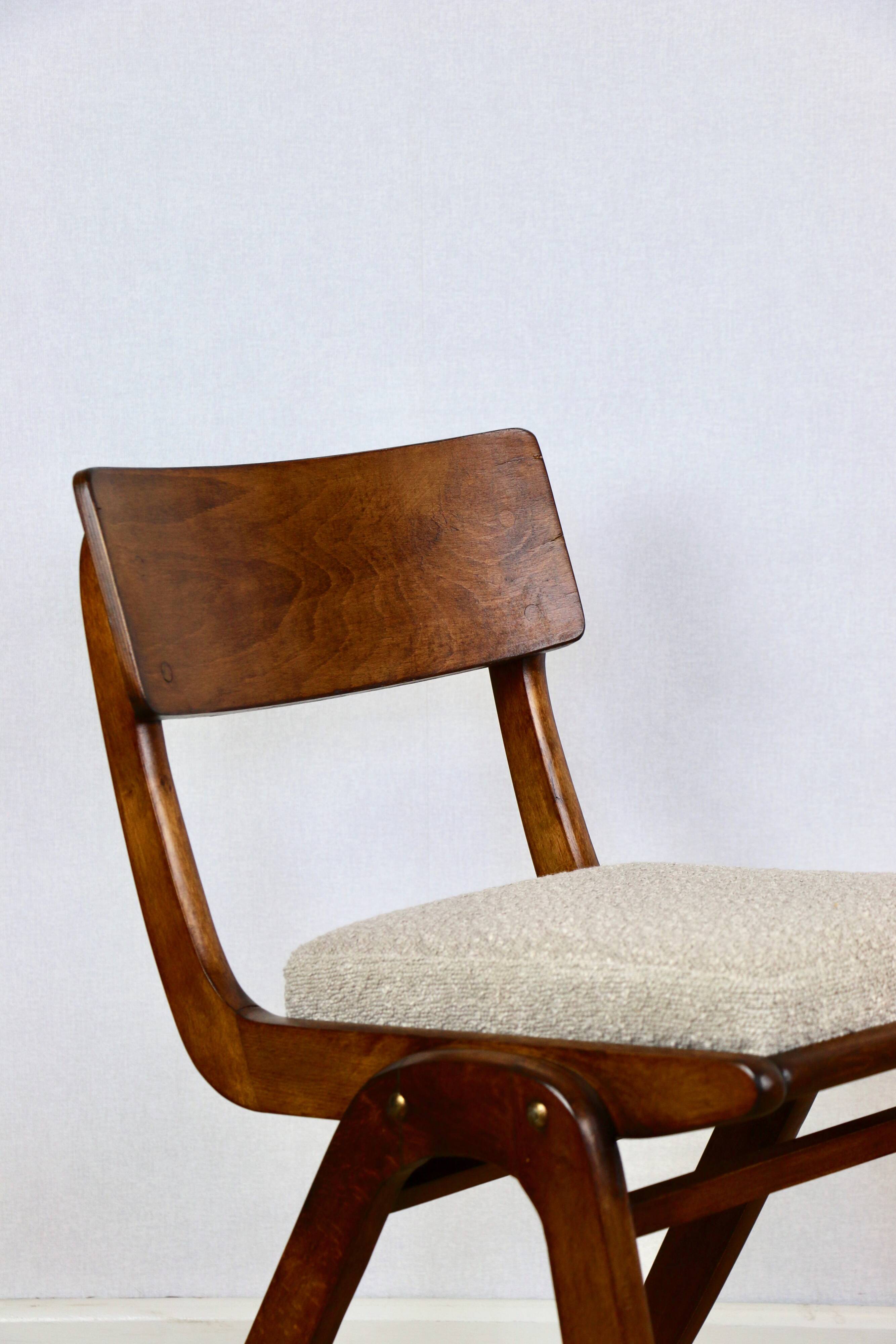 Skoczek Jumper chair beige boucle from the 70s