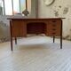 Scandinavian "boomerang" two-sided teak desk Midtjydsk Mobelfabrilk