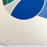 Original silkscreen signed and numbered by John Harrison LEVEE, Circle, 1975