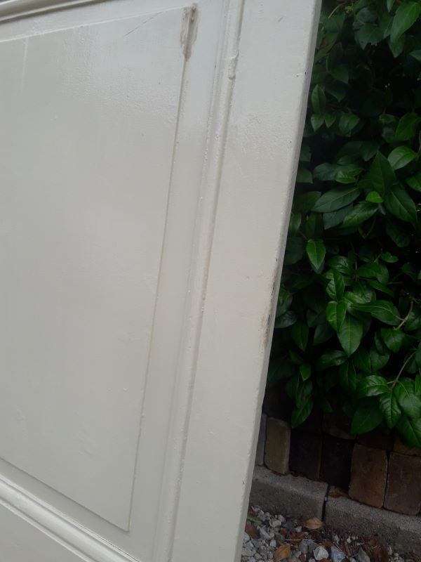 Old glazed communication door, 81x224cm