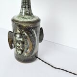 Ceramic Table lamp with a sculpturel abstract expression