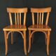 Pair of Baumann bistro chairs