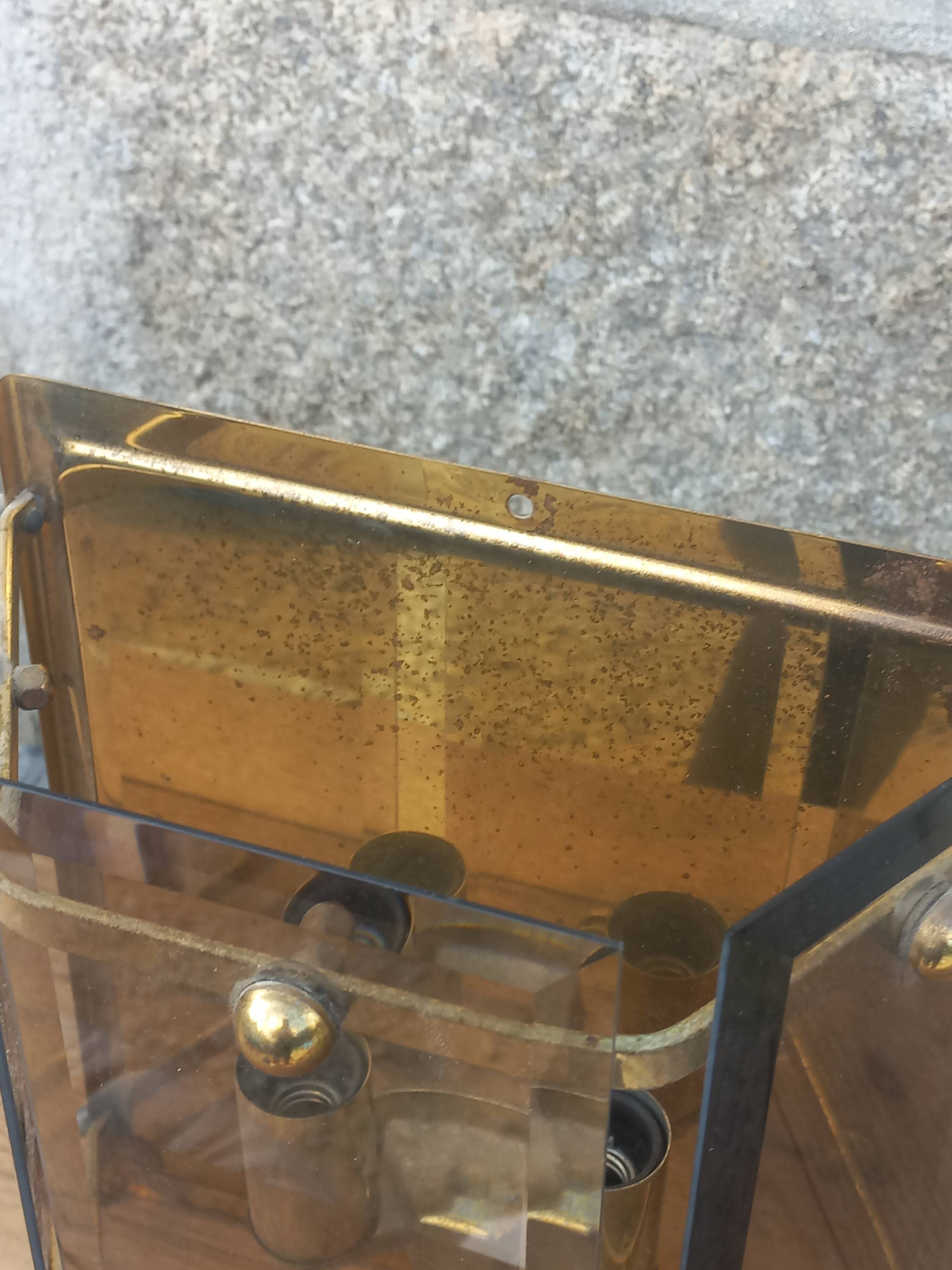 Pair of Pro Brennstelle designer wall lights from the 70s