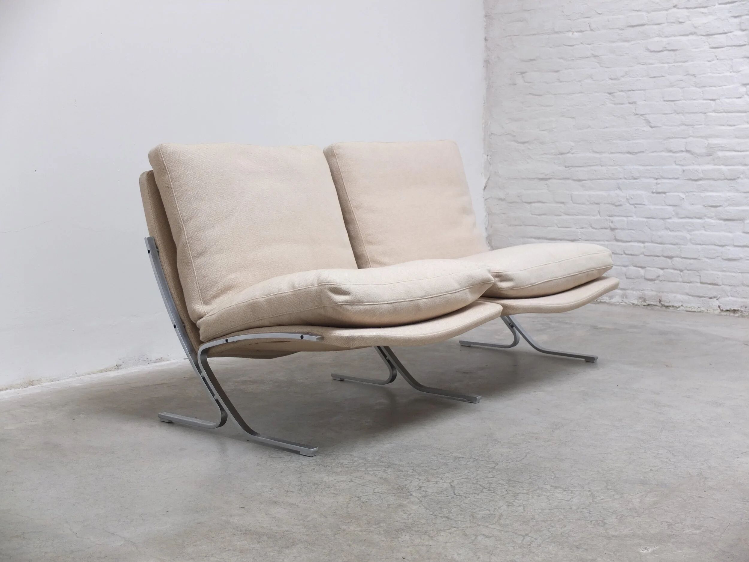 Canapé 2 places unique dans le style de Fabricius & Kastholm, années 1960.