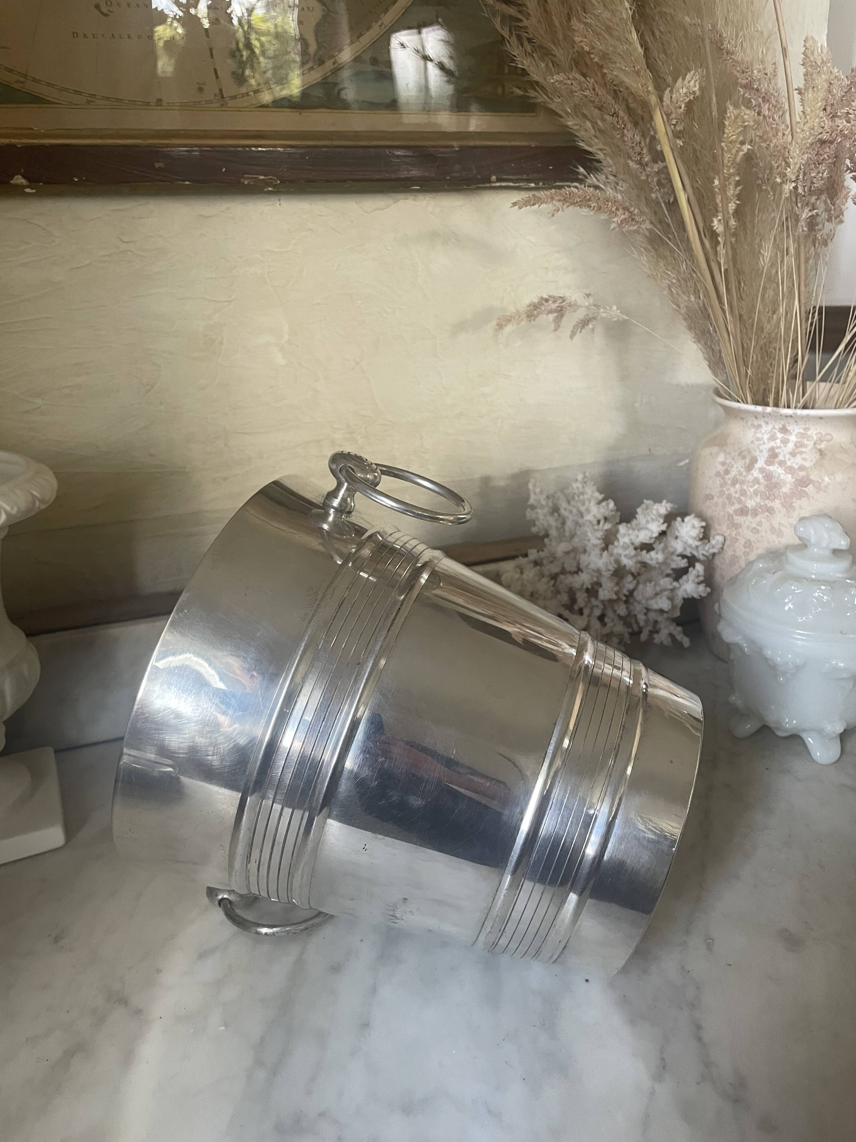 Alexandre Gelb silver metal champagne bucket
