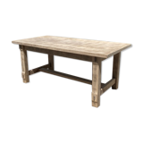 Stripped farmhouse table extensions to 255 cm