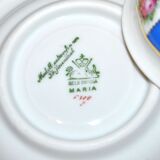 Maria collector's cup in blue and gold German porcelain.