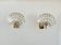 Pair of adjustable vintage wall lights, brass and mother-of-pearl, France, 1980.