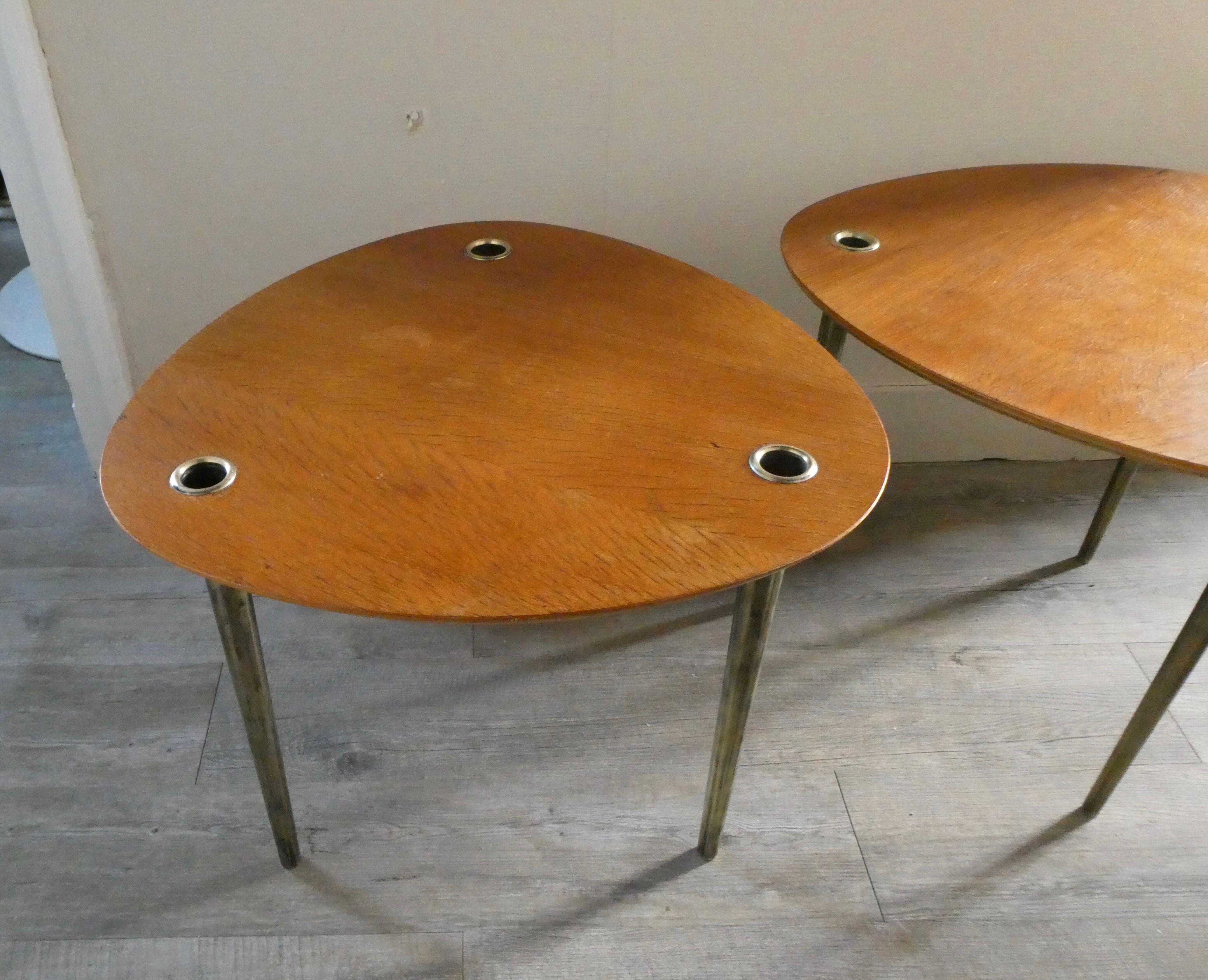 Set of 2 coffee tables Partroy by Pierre Cruège, 1950s