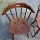 4 fauteuils bistrot style western en hêtre