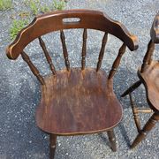 4 western-style bistro chairs in beech wood