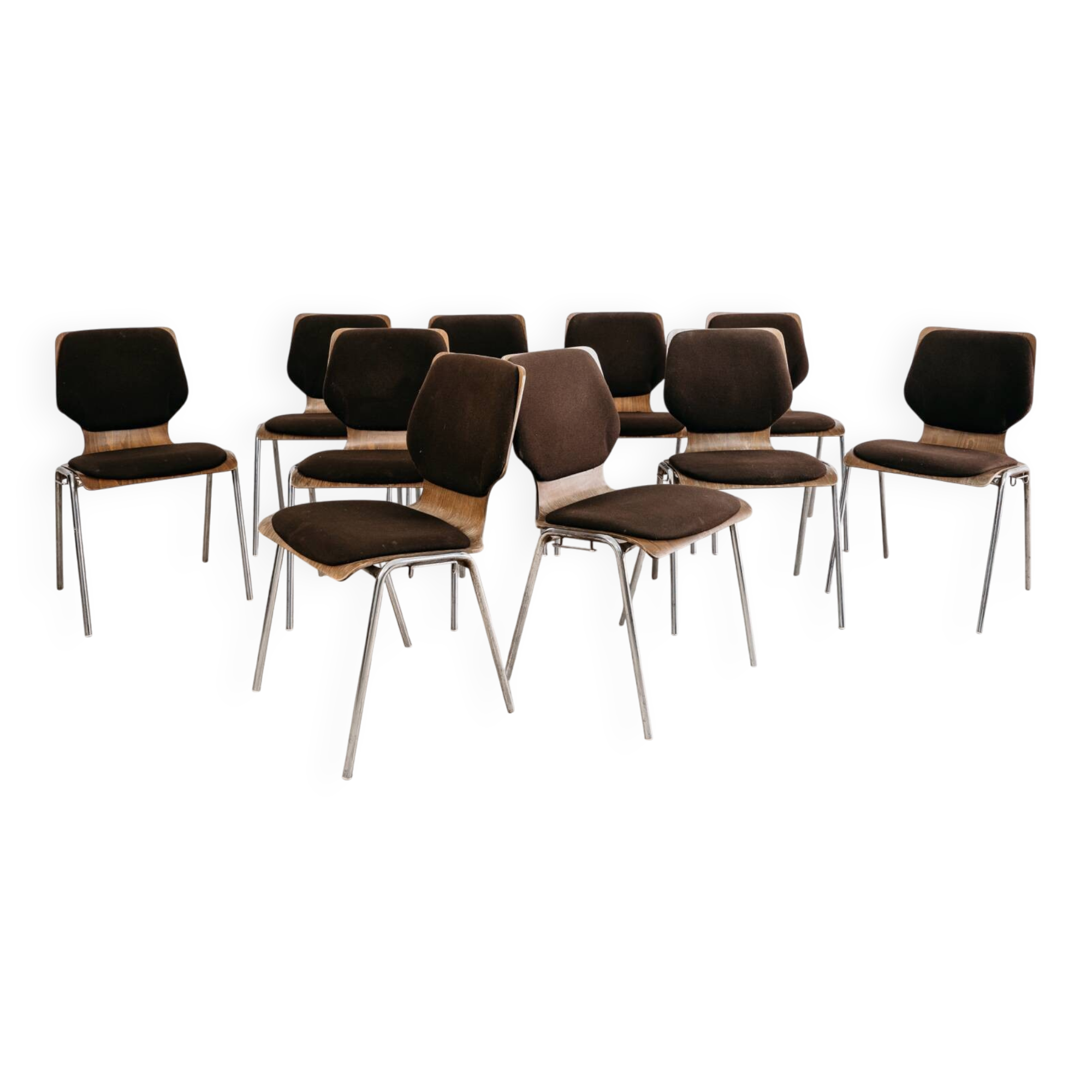 Carlo Ratti Style Set Da Pranzo 10 Sedie Design Modernariato Anni ‘70