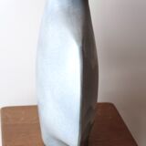 Vase by Yves Mohy in Virebent porcelain, 70s
