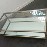 1970 chrome showcase coffee table