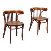 Fauteuils Thonet anciens en hêtre peint noyer, Autriche, XXe siècle