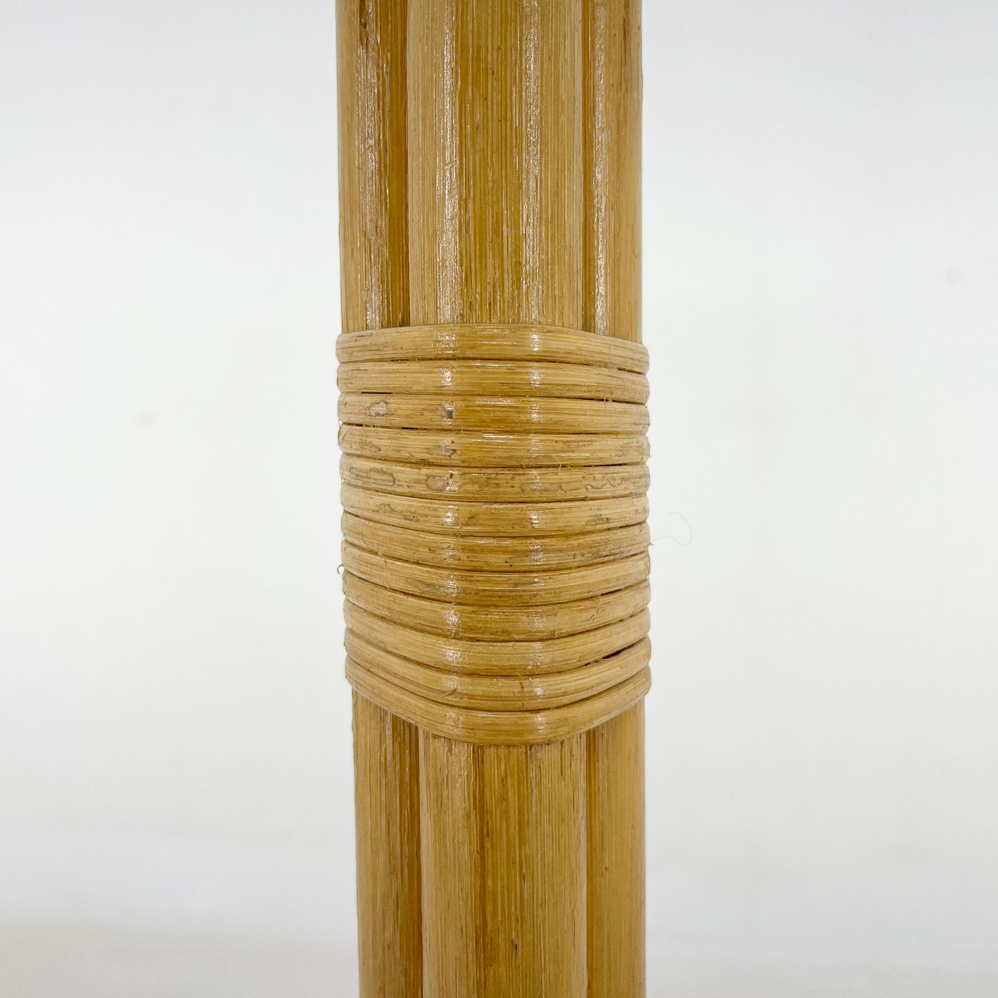 1980's Rattan Floor Lamp, Czechoslovakia