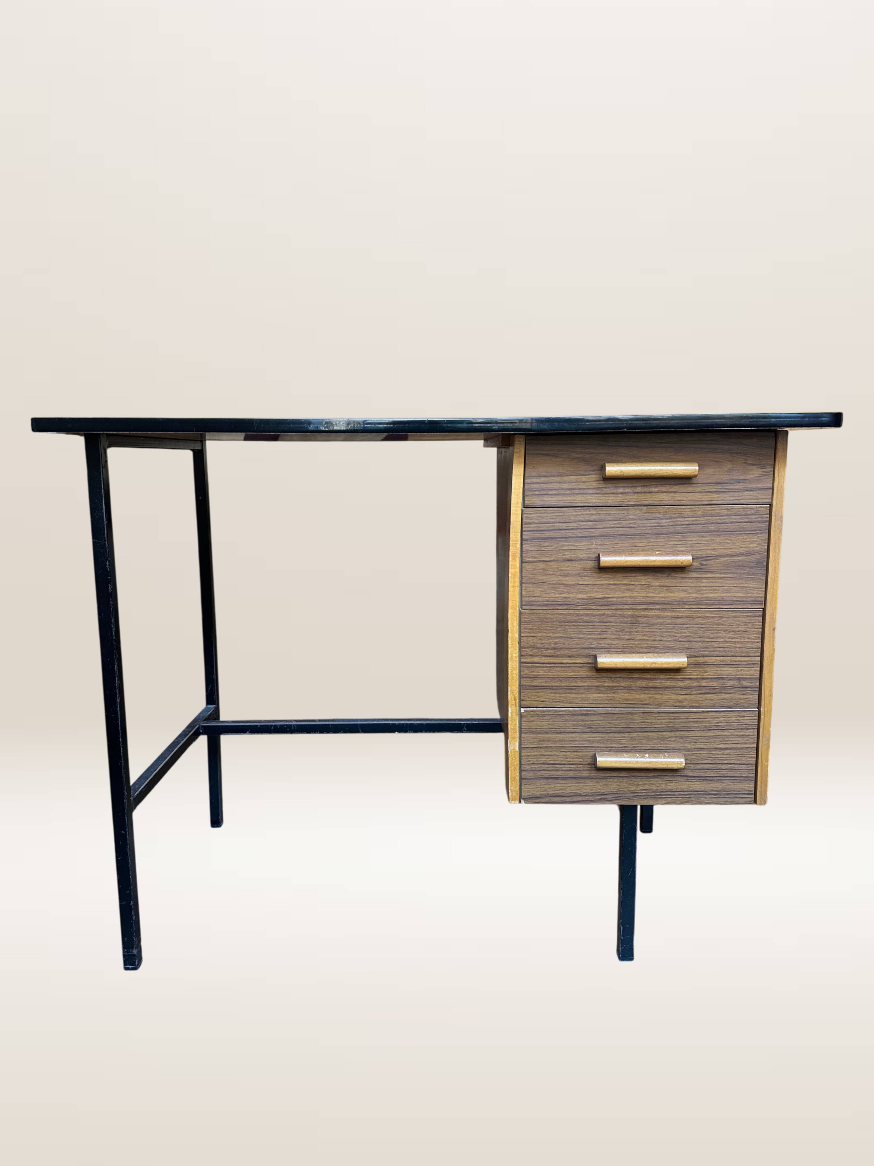 Metal and formica desk