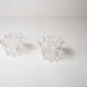Paire de bougeoir transparent 60s