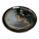 Round iridescent ceramic dish Vallauris
