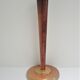 Pied de lampe bois massif patiné et métal doré vintage style art déco