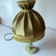1970s onyx/brass footed table lamp