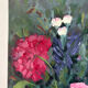Bouquet on a table, oil on canvas signed F Corler